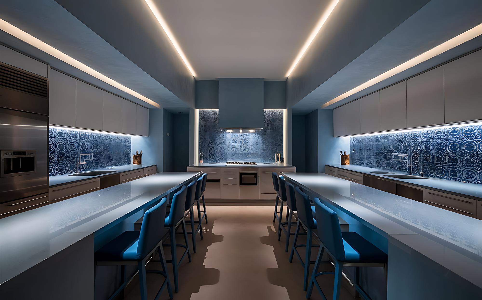 Set studio cucina minimal high-tech